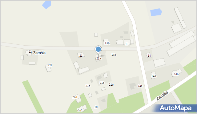 Okoniny Nadjeziorne, Okoniny Nadjeziorne, 21A, mapa Okoniny Nadjeziorne
