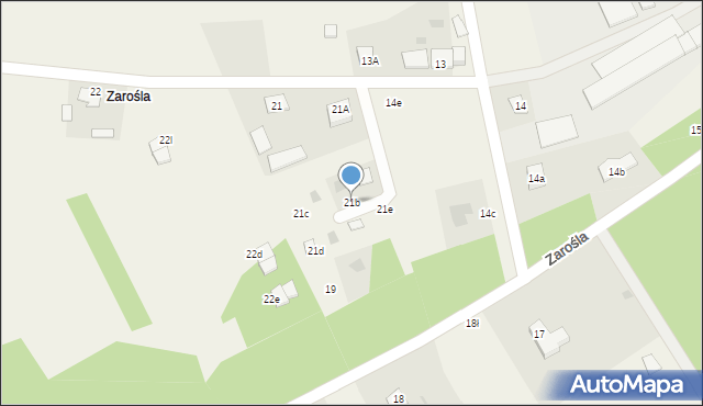 Okoniny Nadjeziorne, Okoniny Nadjeziorne, 21b, mapa Okoniny Nadjeziorne