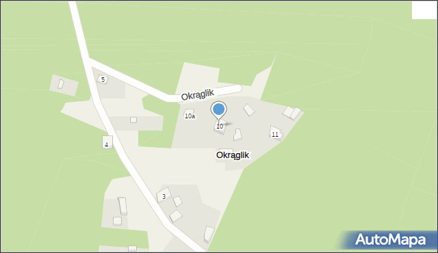 Okrąglik, Okrąglik, 10, mapa Okrąglik