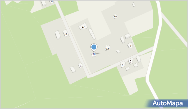 Okunie, Okunie, 4b, mapa Okunie