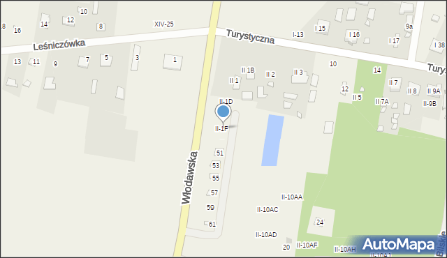 Okuninka, Okuninka, II-1F, mapa Okuninka