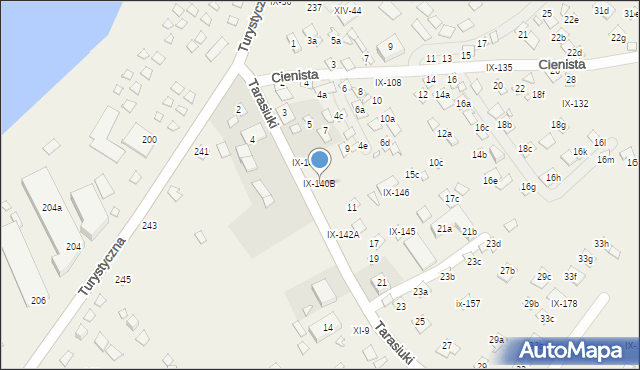 Okuninka, Okuninka, IX-140B, mapa Okuninka