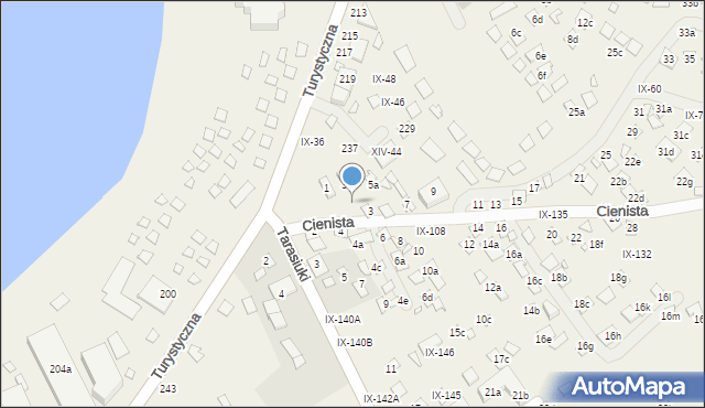 Okuninka, Okuninka, IX-38, mapa Okuninka