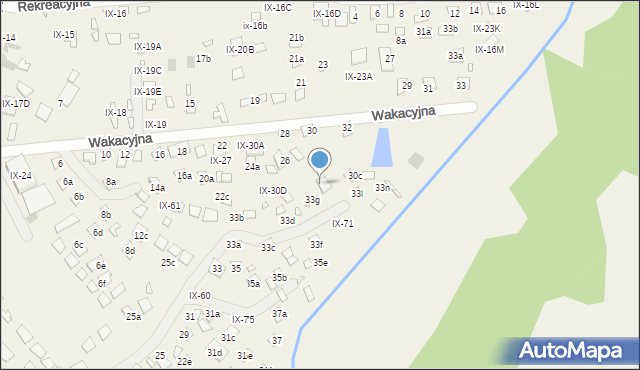 Okuninka, Okuninka, IX-68, mapa Okuninka