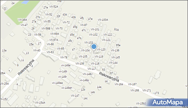 Okuninka, Okuninka, VII-115, mapa Okuninka