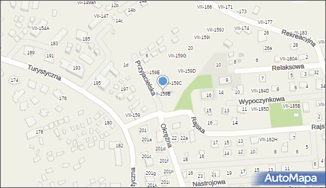 Okuninka, Okuninka, VII-159B, mapa Okuninka