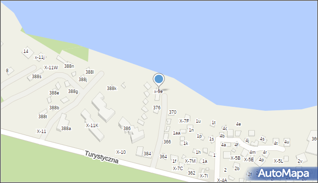 Okuninka, Okuninka, x-9e, mapa Okuninka