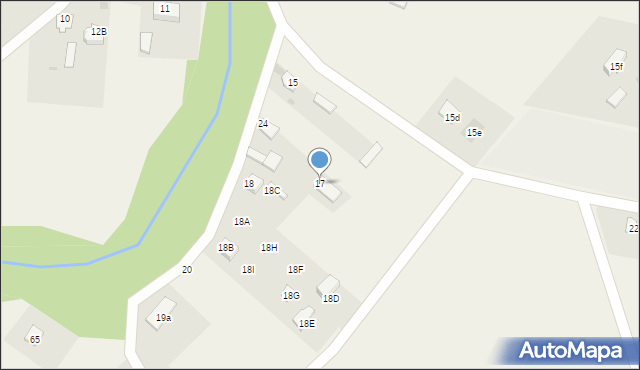 Okuniowiec, Okuniowiec, 17, mapa Okuniowiec