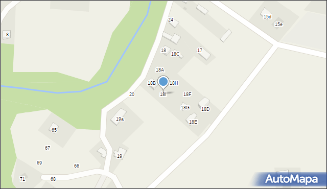 Okuniowiec, Okuniowiec, 18I, mapa Okuniowiec