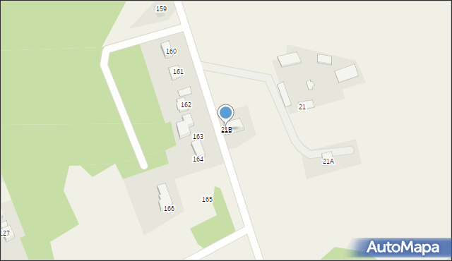 Okuniowiec, Okuniowiec, 21B, mapa Okuniowiec