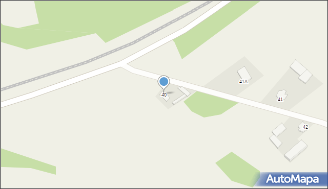 Okuniowiec, Okuniowiec, 40, mapa Okuniowiec