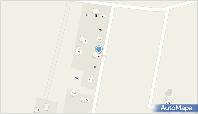 Okuniowiec, Okuniowiec, 5G, mapa Okuniowiec