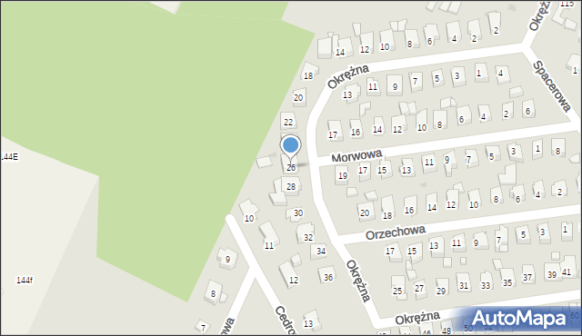 Ostrowiec Świętokrzyski, Okrężna, 26, mapa Ostrowiec Świętokrzyski