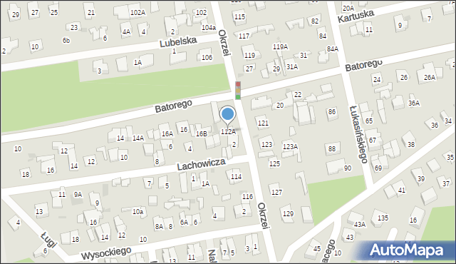 Otwock, Okrzei Stefana, 112A, mapa Otwock