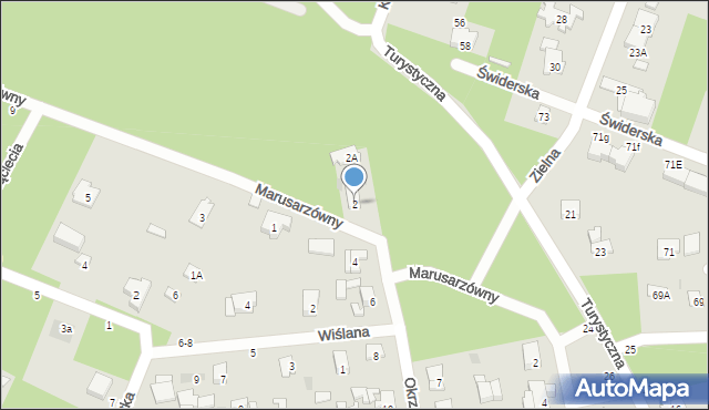 Otwock, Okrzei Stefana, 2, mapa Otwock