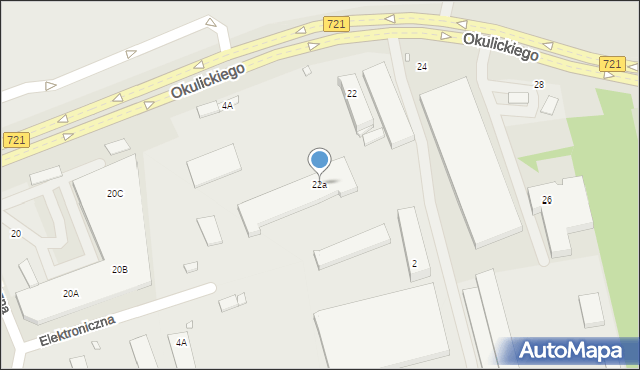 Piaseczno, Okulickiego-Niedźwiadka Leopolda, gen., 22a, mapa Piaseczno