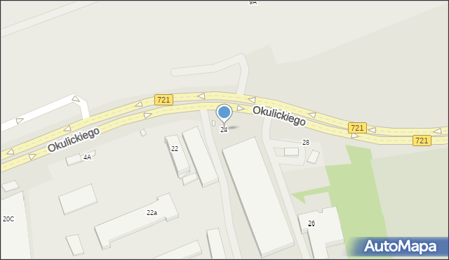 Piaseczno, Okulickiego-Niedźwiadka Leopolda, gen., 24, mapa Piaseczno