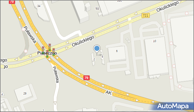Piaseczno, Okulickiego-Niedźwiadka Leopolda, gen., 4, mapa Piaseczno