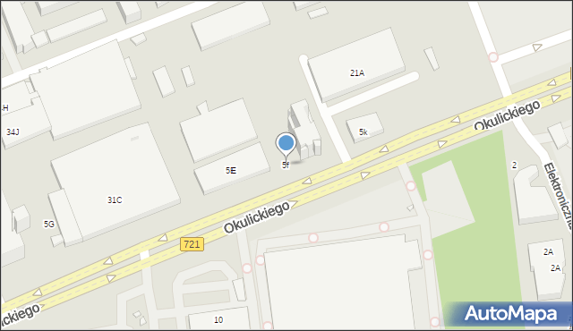 Piaseczno, Okulickiego-Niedźwiadka Leopolda, gen., 5f, mapa Piaseczno