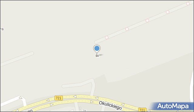 Piaseczno, Okulickiego-Niedźwiadka Leopolda, gen., 9A, mapa Piaseczno