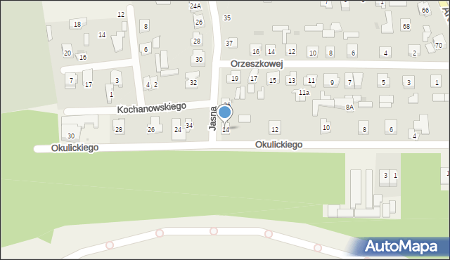 Poraj, Okulickiego-Niedźwiadka Leopolda, gen., 14, mapa Poraj