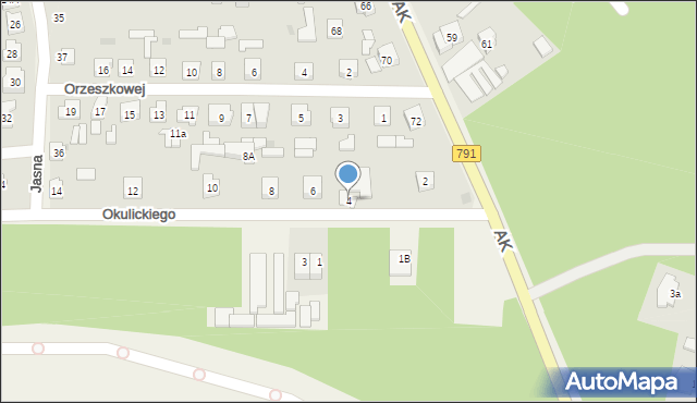 Poraj, Okulickiego-Niedźwiadka Leopolda, gen., 4, mapa Poraj