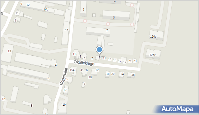 Proszowice, Okulickiego Leopolda, gen., 9, mapa Proszowice