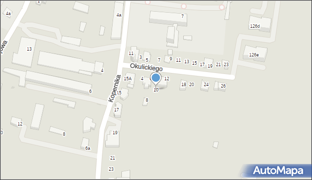 Proszowice, Okulickiego-Niedźwiadka Leopolda, gen., 10, mapa Proszowice