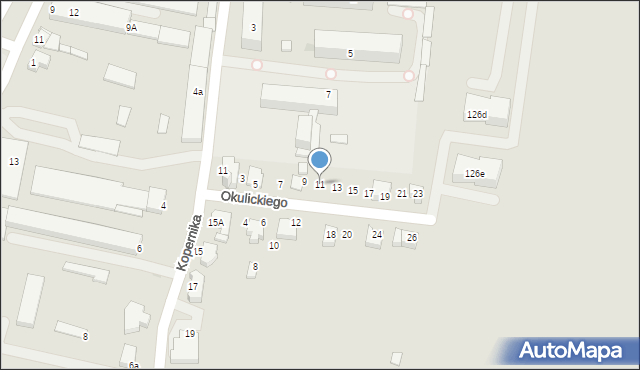 Proszowice, Okulickiego-Niedźwiadka Leopolda, gen., 11, mapa Proszowice