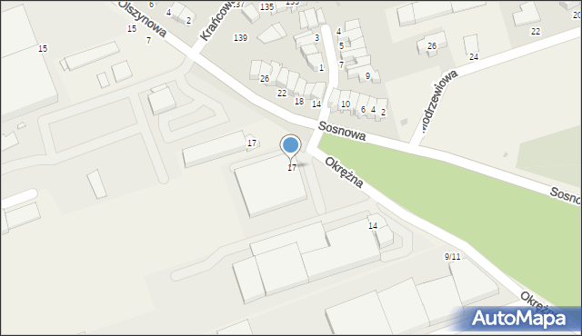 Przeźmierowo, Okrężna, 17, mapa Przeźmierowo