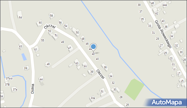 Pszów, Okrzei Stefana, 42, mapa Pszów