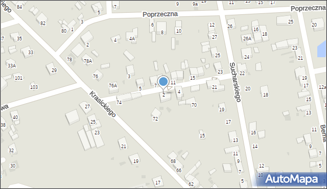 Radomsko, Okulickiego-Niedźwiadka Leopolda, gen., 2, mapa Radomsko