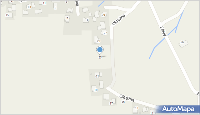 Rusocice, Okrężna, 23, mapa Rusocice