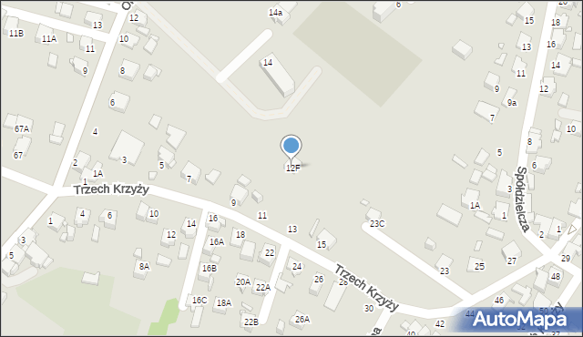 Rybnik, Okulickiego Leopolda, gen., 12F, mapa Rybnika