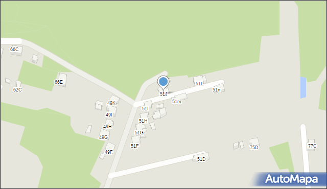 Rybnik, Okulickiego Leopolda, gen., 51K, mapa Rybnika