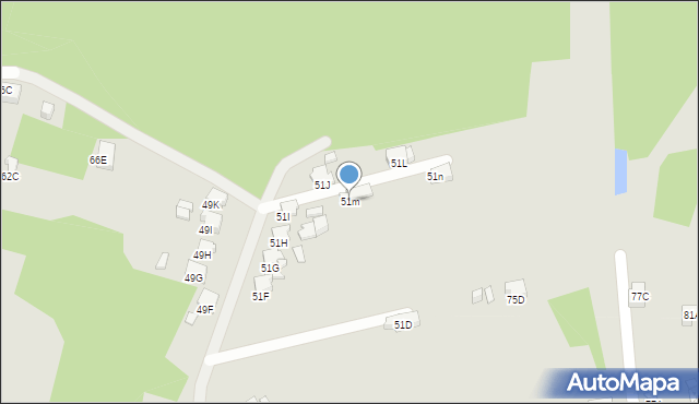 Rybnik, Okulickiego Leopolda, gen., 51m, mapa Rybnika