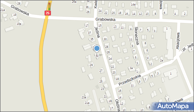 Rychwał, Okólna, 31, mapa Rychwał