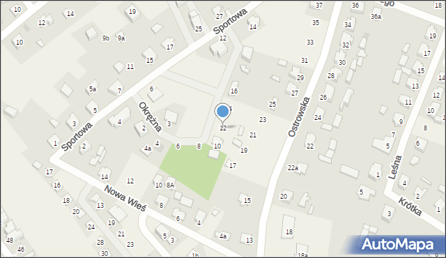 Rytel, Okrężna, 12, mapa Rytel