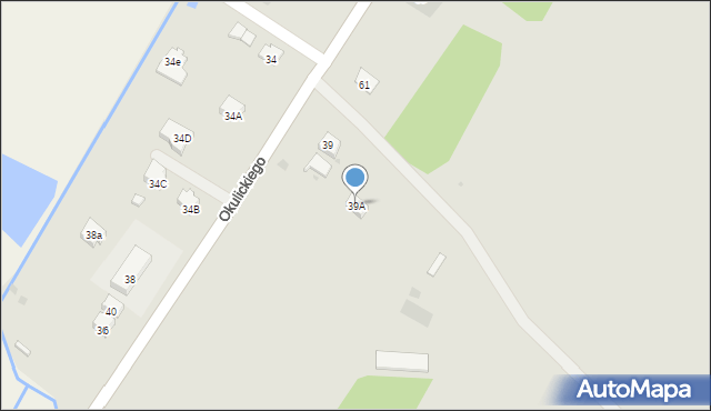 Sanok, Okulickiego Leopolda, gen., 39A, mapa Sanok