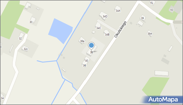 Sanok, Okulickiego-Niedźwiadka Leopolda, gen., 38, mapa Sanok
