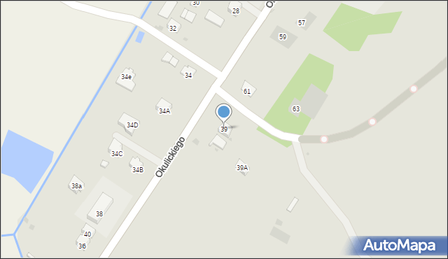 Sanok, Okulickiego-Niedźwiadka Leopolda, gen., 39, mapa Sanok