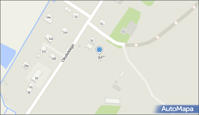 Sanok, Okulickiego-Niedźwiadka Leopolda, gen., 39A, mapa Sanok