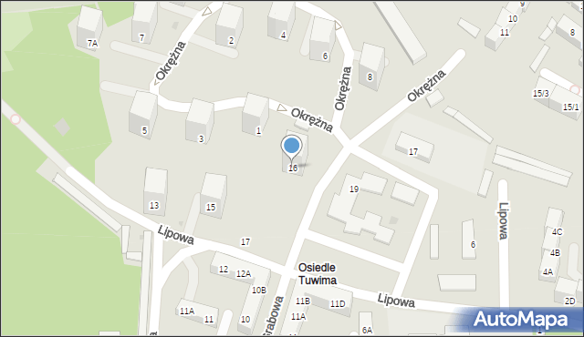 Siemianowice Śląskie, Okrężna, 16, mapa Siemianowice Śląskie