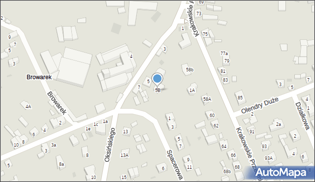 Sieradz, Oksińskiego Józefa, 5B, mapa Sieradz