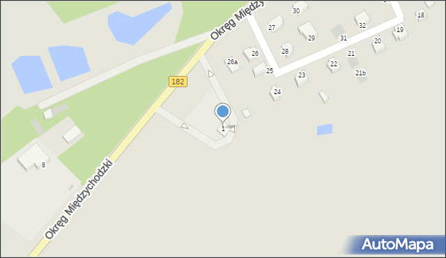 Sieraków, Okręg Międzychodzki, 1, mapa Sieraków