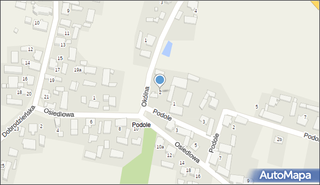 Sieraków Śląski, Okólna, 2, mapa Sieraków Śląski