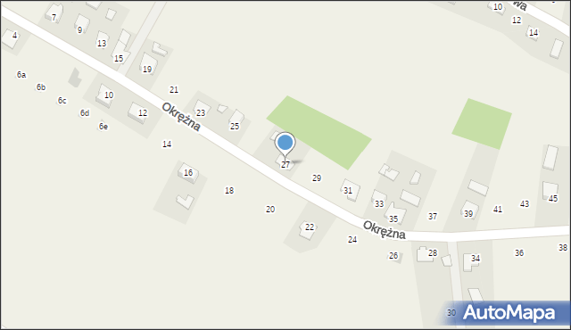 Smolice, Okrężna, 27, mapa Smolice