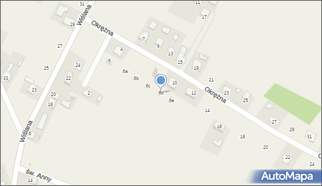 Smolice, Okrężna, 6d, mapa Smolice