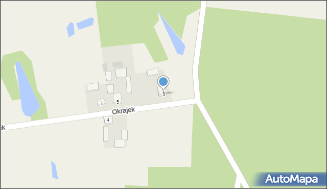 Snochowice, Okrajek, 3, mapa Snochowice