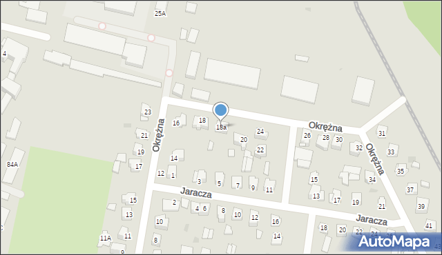 Sochaczew, Okrężna, 18a, mapa Sochaczew